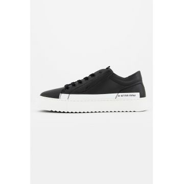 Pantofi sport de piele cu logo Pantofi sport de piele cu logo