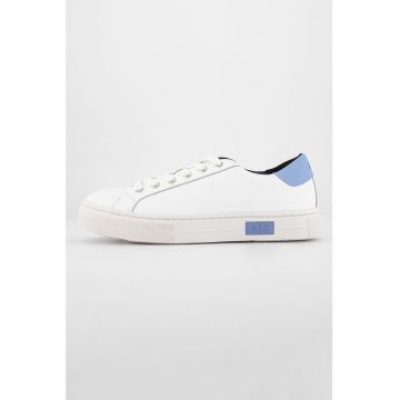 Pantofi sport din piele cu model uni