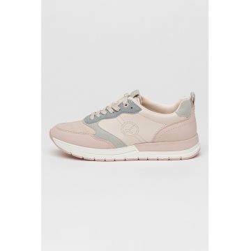 Pantofi sport din piele ecologica cu model colorblock Pantofi sport din piele ecologica cu model colorblock