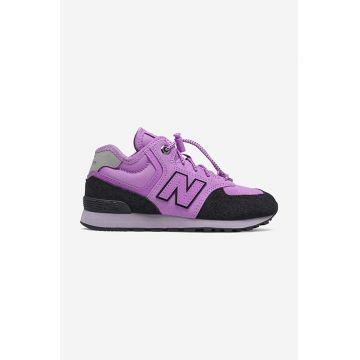 New Balance sneakers pentru copii PV574HXG culoarea violet