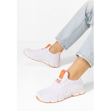 Pantofi sport dama Saleda V6 albi