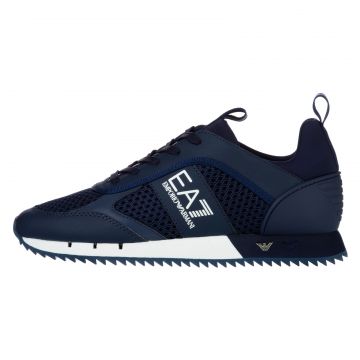 Pantofi sport EMPORIO ARMANI EA7 pentru barbati BLACK&WHITE LACES - X8X027XK0500D813