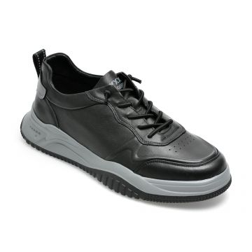 Pantofi sport GRYXX negri, F2605, din piele naturala