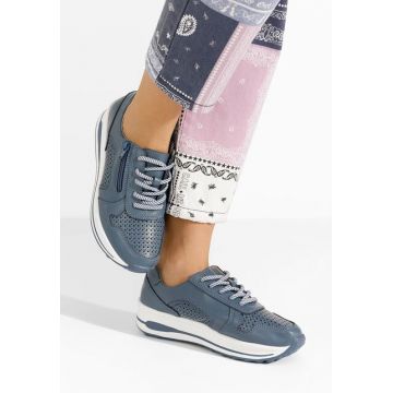Sneakers dama piele Cidra bleu