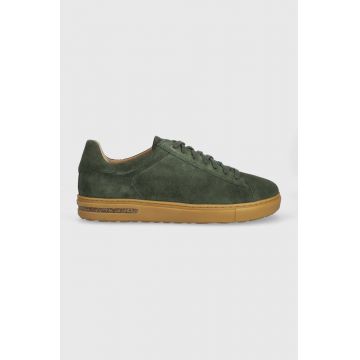Birkenstock sneakers din piele întoarsă Bend Low culoarea verde, 1024533 1024533-bgreen