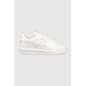 Karl Lagerfeld sneakers din piele KAPRI MENS culoarea alb, KL52539