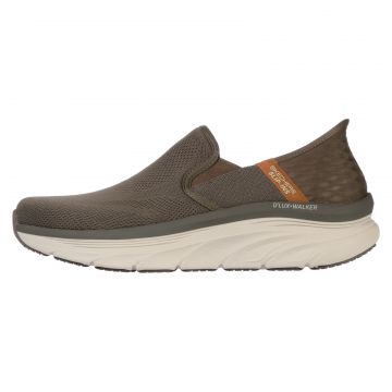 Pantofi sport SKECHERS pentru barbati DLUX WALKER - ORFOR - SLIP-INS - 232455BRN