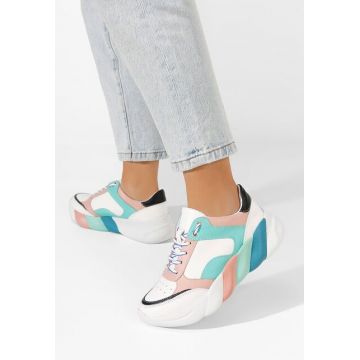 Sneakers dama piele Searra multicolori