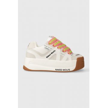 Naked Wolfe sneakers Slide culoarea alb