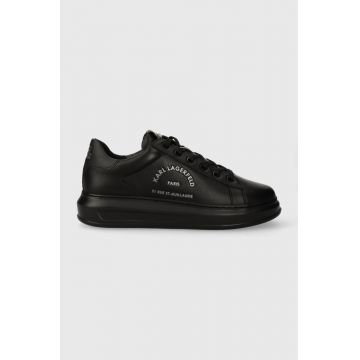 Karl Lagerfeld sneakers din piele KAPRI MENS culoarea negru, KL52538