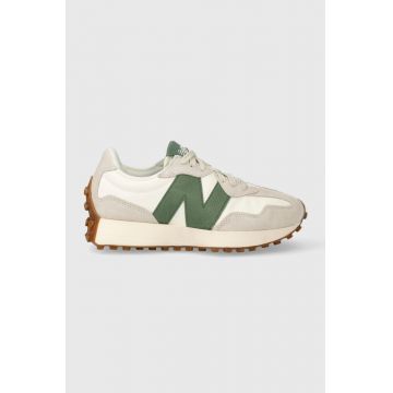 New Balance sneakers din piele U327LX culoarea alb