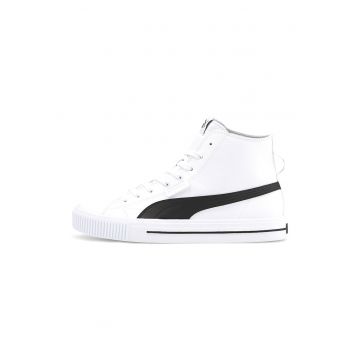 Pantofi sport mid-high cu logo Ever - Alb/Negru
