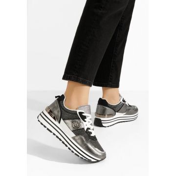 Sneakers cu platforma Lamisia gri