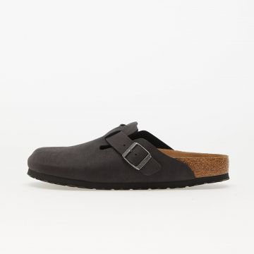 Birkenstock Boston Micro Fibre Desert Dust Black