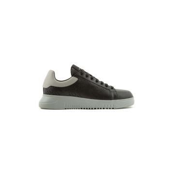 Emporio Armani sneakers din piele culoarea negru, X4X635 XN889 R625