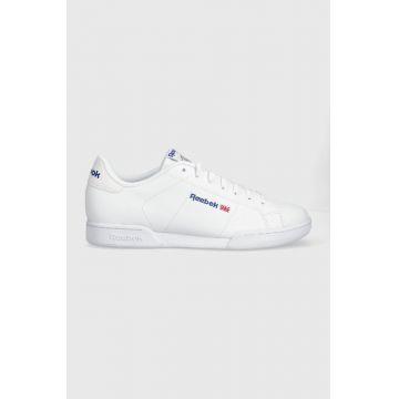 Reebok Classic sneakers din piele NPC II culoarea alb