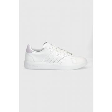 adidas sneakers din piele ADVANTAGE PREMIUM culoarea alb