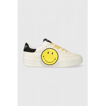 Desigual sneakers x Smiley culoarea alb, 23WSKP23.9019