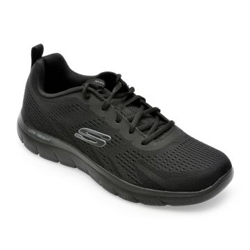 Pantofi SKECHERS negri, SUMMITS-TORRE, din material textil