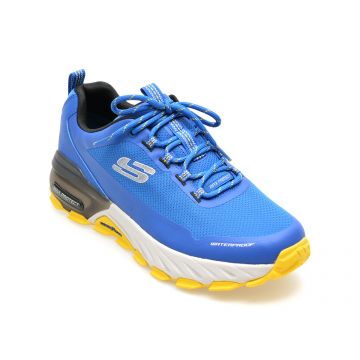 Pantofi SKECHERS albastri, MAX PROTECT, din material textil