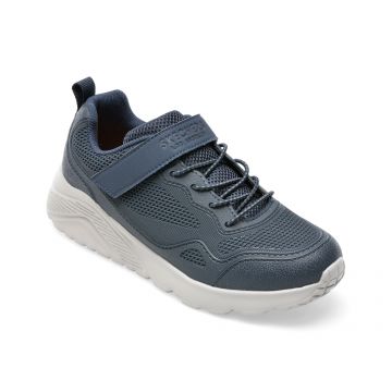 Pantofi SKECHERS bleumarin, UNO LITE, din piele ecologica