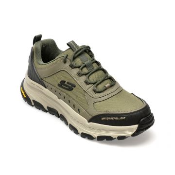 Pantofi SKECHERS kaki, D LUX TREKKER, din material textil