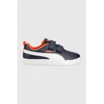 Puma sneakers pentru copii Courtflex V2 V Ps 371543.26 culoarea albastru marin