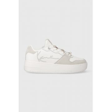 Karl Kani sneakers din piele 89 UP LOGO PRM culoarea alb, 1180556 KKFWW000147