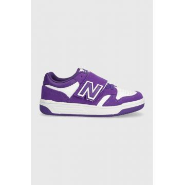 New Balance sneakers pentru copii PHB480WD culoarea violet
