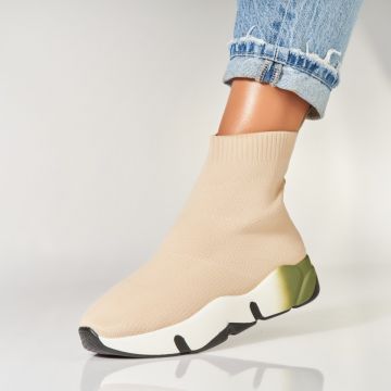 Sneakersi dama Textil Bej Kaya
