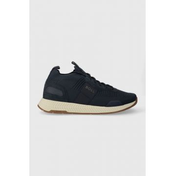 BOSS sneakers Titanium culoarea albastru marin, 50498245