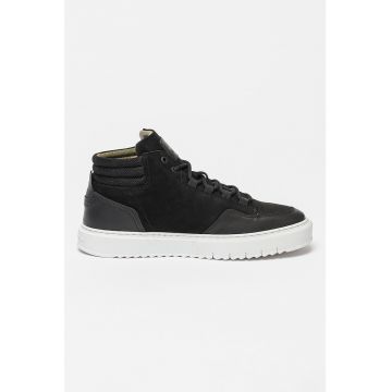 Pantofi sport mid-high de piele si textil Resistor