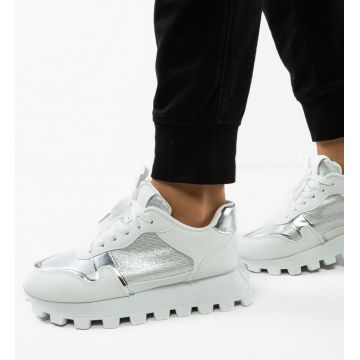 Sneakers dama Riya Argintii