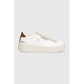 U.S. Polo Assn. sneakers ASHLEY culoarea alb, ASHLEY001W/CYN2