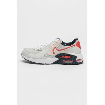 Pantofi sport de piele si piele intoarsa cu garnituri de plasa