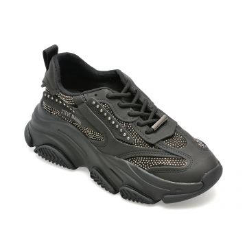 Pantofi Steve Madden negri, POSSESI, din piele ecologica