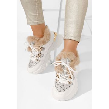 Sneakers dama Macia albi