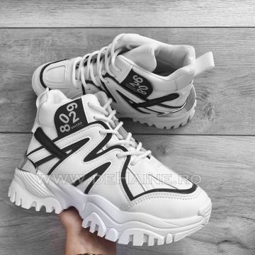 Adidasi dama alb casual B6135 M366 A36-6