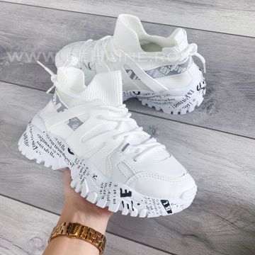 Adidasi dama casual albi B5686 T53-3