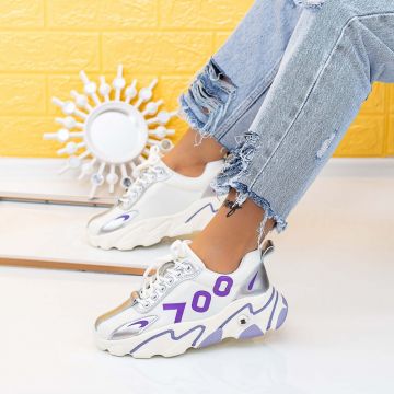 Pantofi Sport Dama 2053 Argintiu | Mei