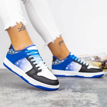 Pantofi Sport Dama 2XJ70 Negru-Albastru | Mei