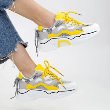 Pantofi Sport Dama YKQ207 Yellow | Mei