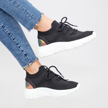 Pantofi Sport Dama YQ61 Black-White | Mei