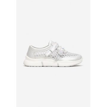 Pantofi sport Argintiu cu alb