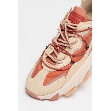 Pantofi sport cu insertii de piele si piele intoarsa Extra