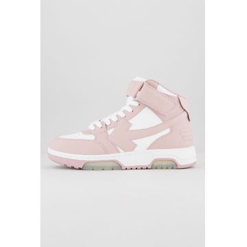 Pantofi sport medii de piele cu detalii logo Out Of Office