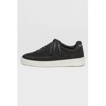 Pantofi sport unisex de piele nabuc Mondo 2.0 - Negru