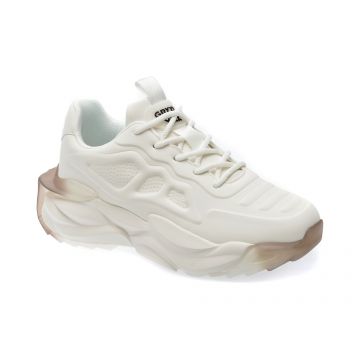 Pantofi GRYXX albi, 81008, din piele ecologica