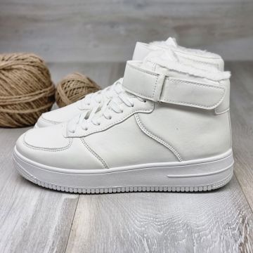 Sneakersi Barbat Albi Cu Siret Tindall