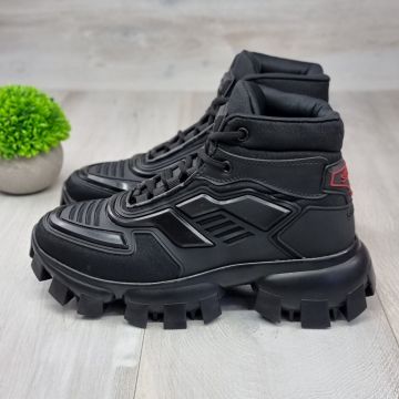 Sneakersi Barbat Negri Cu Siret Bishop